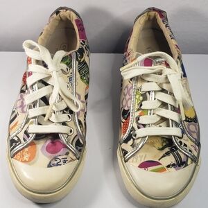 Coach Multicolor Sneakers with Silver Accents